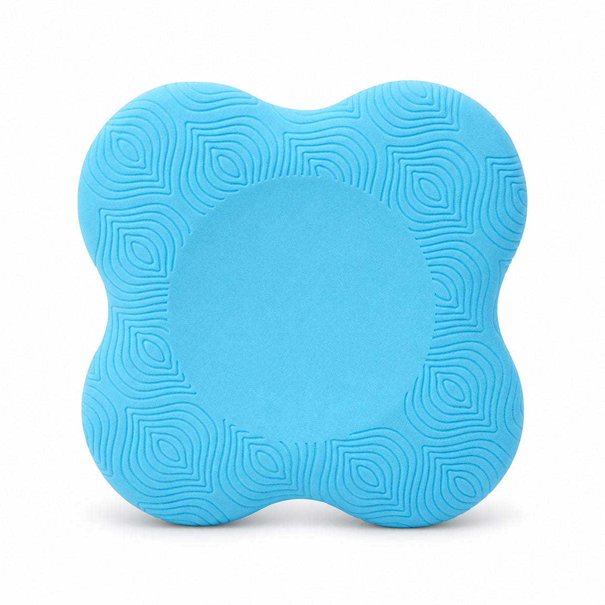 Light blue flower-shaped yoga knee pad