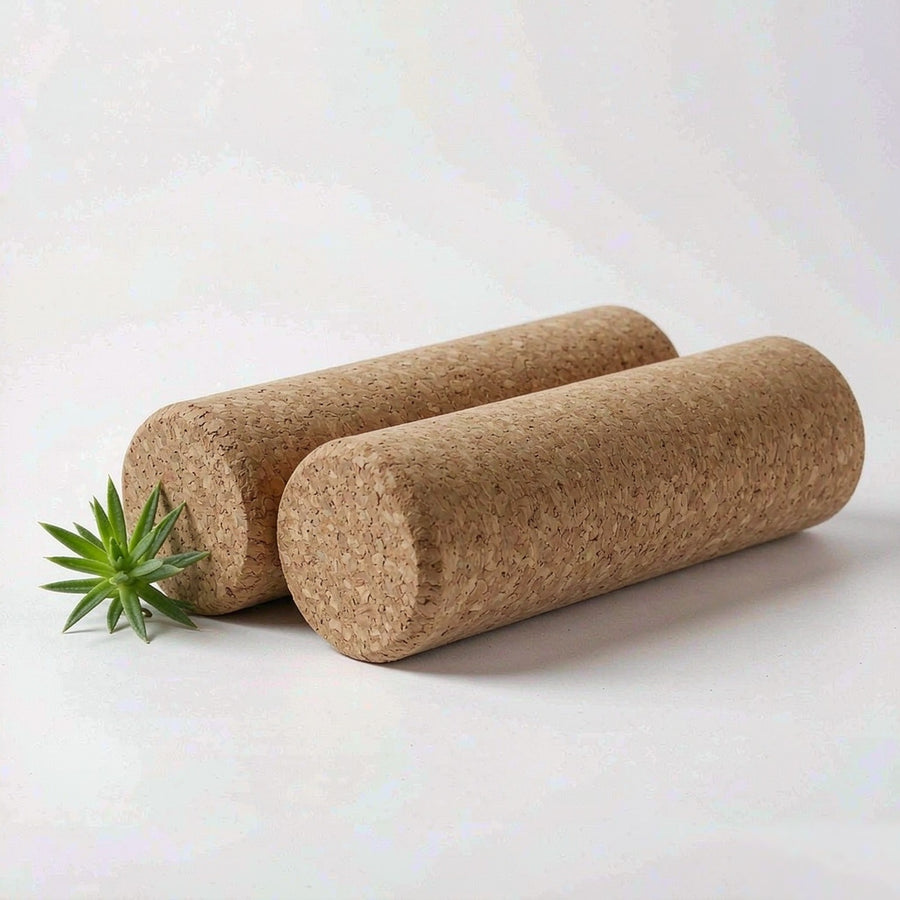 Cork Massage Roller Pair — close-up