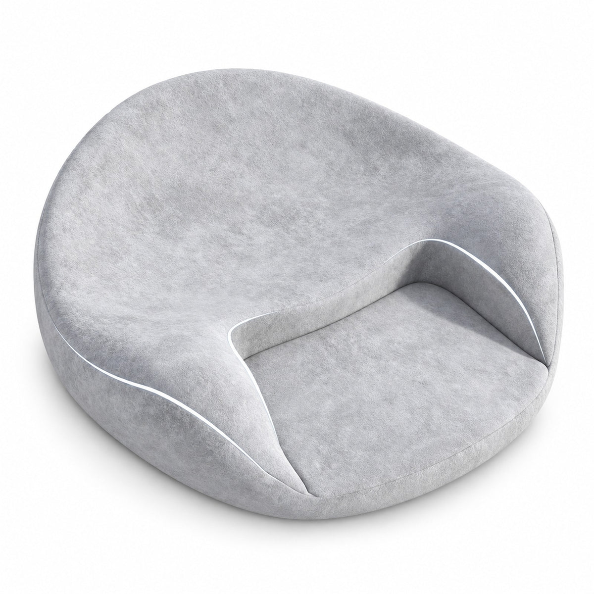 Light Gray Memory Foam Meditation Cushion - main