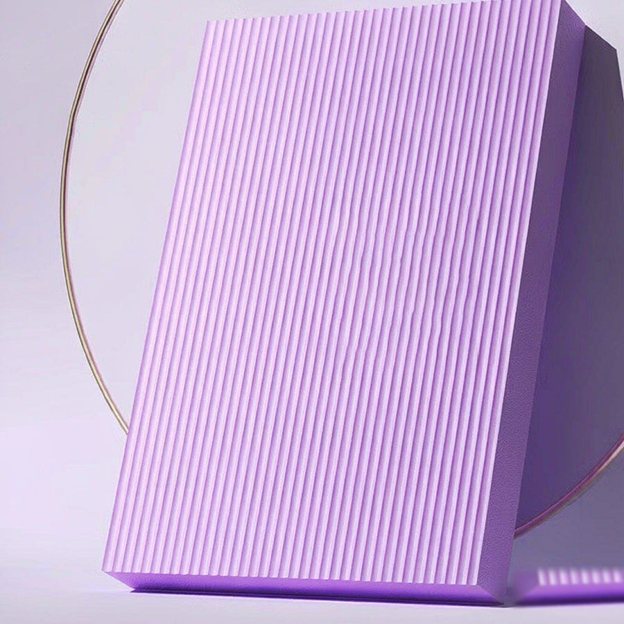 Thick Purple Yoga Support Pad — close-up